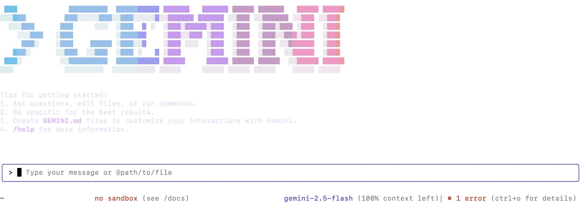 GEMINI CLI